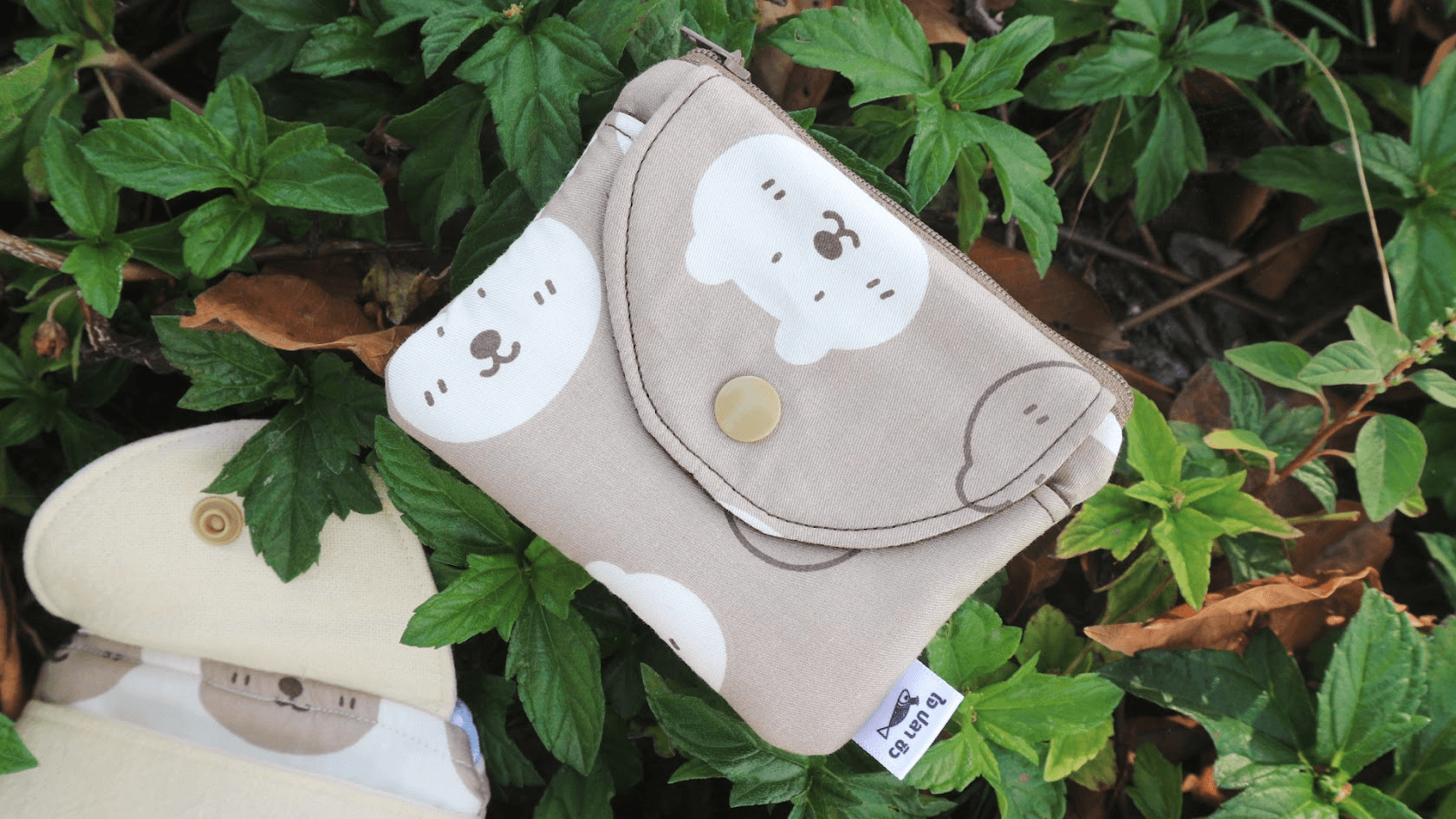 Artisan knitting with natural yarn on wooden needles