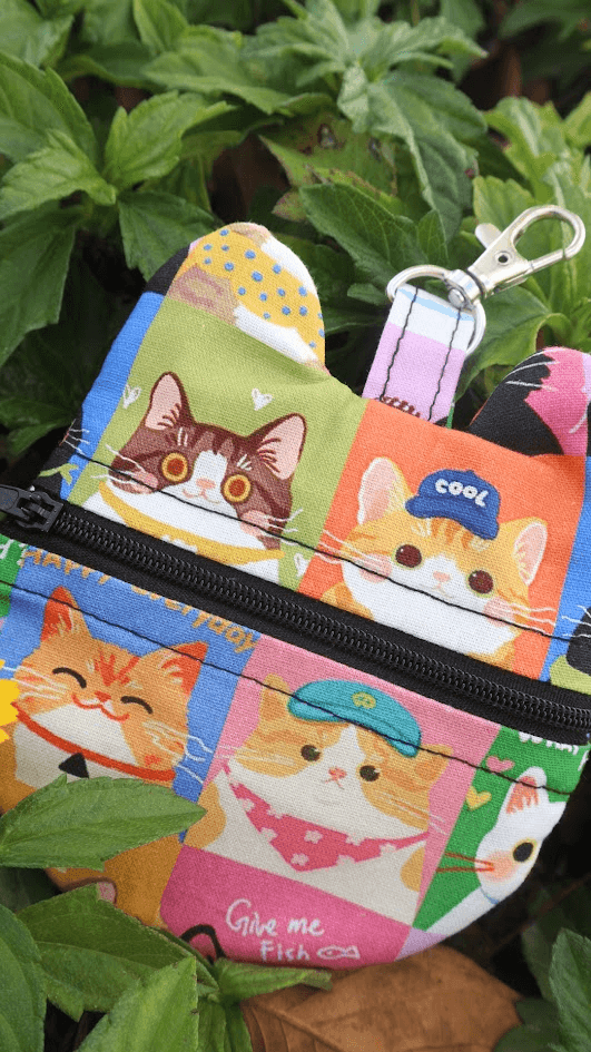 Cat coin pouch keychain (พวงกุญเเจกระเป๋าเหรียญเจ้าเเมว)
